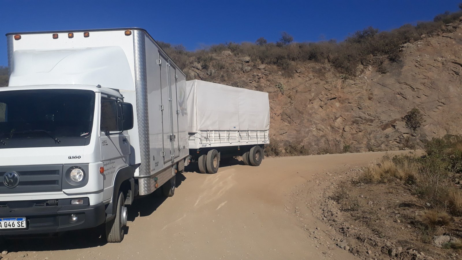 Camión TR en viaje por el interior